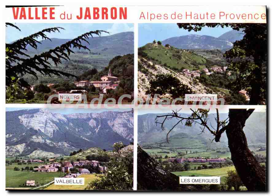 CPA Environs de Sisteron la vallee du Jabron Alpes de Haute Provence villages provencaux au pied de