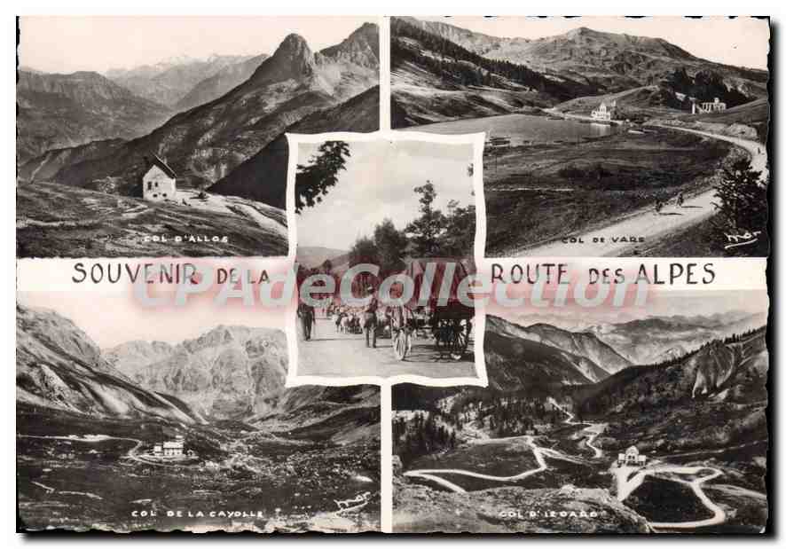 Route des Alpes — Col d'Allos, Col de Vare, Col de la Cayolle, Col d'Izoard — Les Éditions MAR, Boulevard de Cimiez, Nice