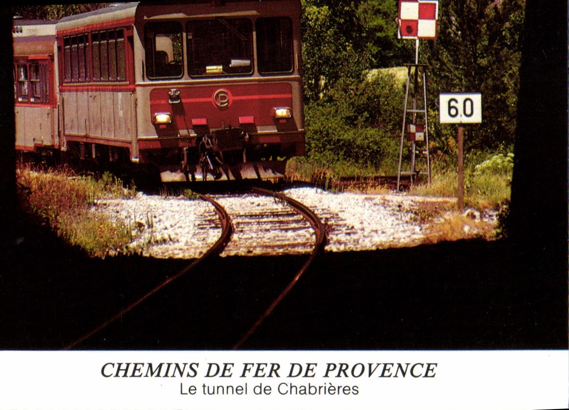 Le tunnel de Chabrières — Chemins de Fer de Provence — Photo J. Chaussard