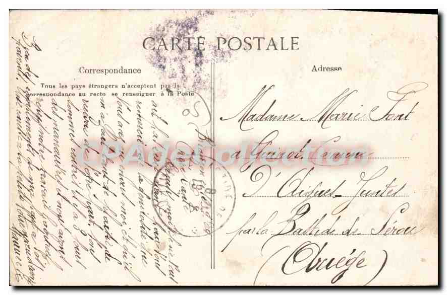 Souvenir de Briançon — éditeur : Ime Neens, Tabacs — Verso