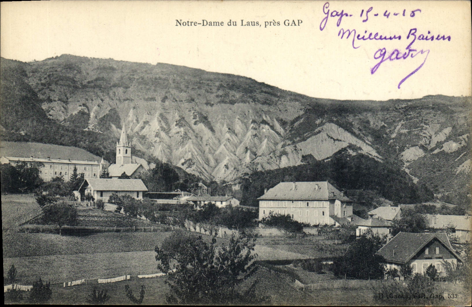 Notre-Dame du Laus, près GAP — éditeur H. Gane, Gap, n° 533