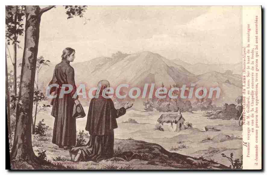 CPA Notre Dame du Laus Hautes Alpes Premier voyage de M Gaillard au Laus Sur le haut de la montagne