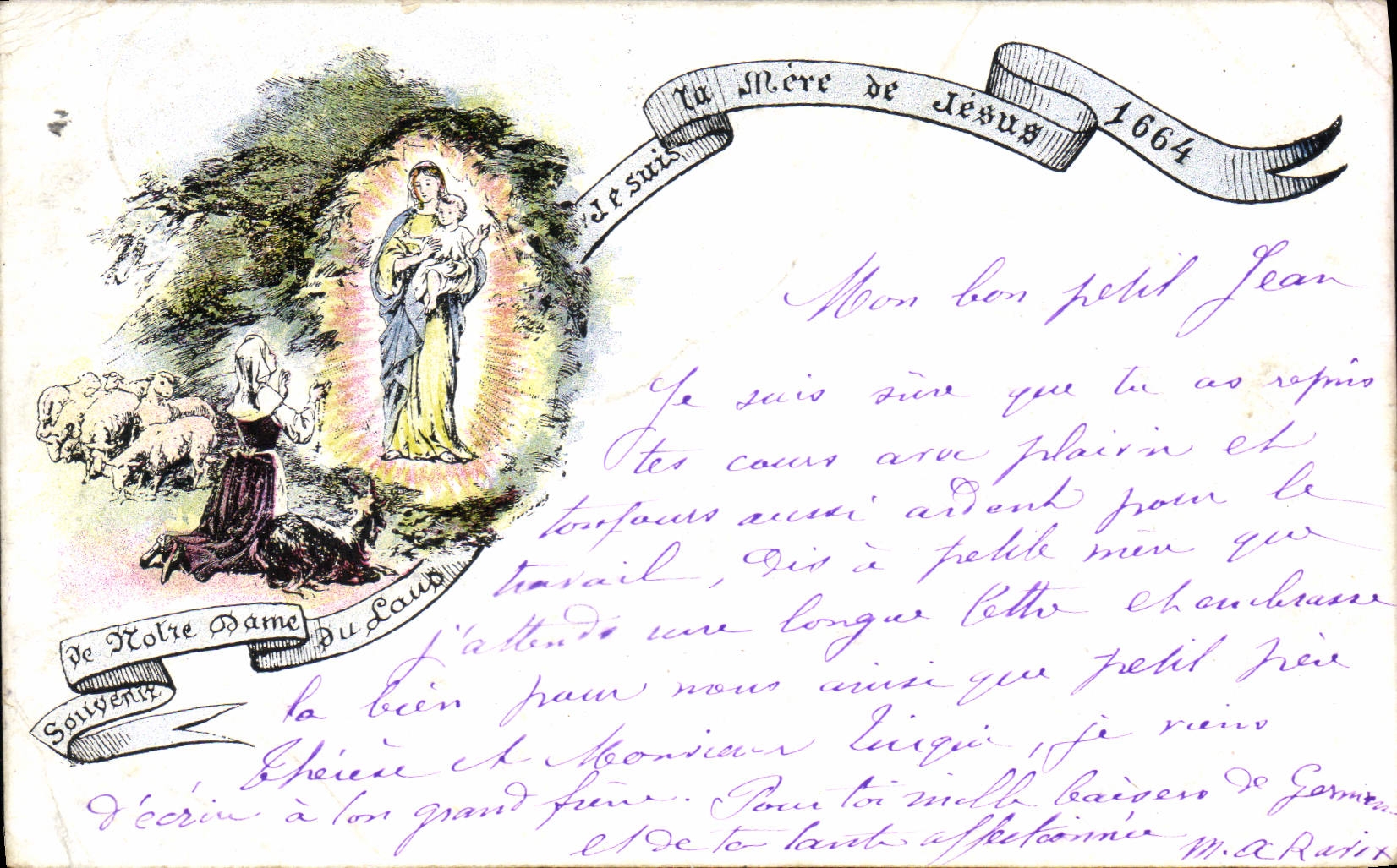 Notre Dame du Lourdes — 1864 — éditeur inconnu