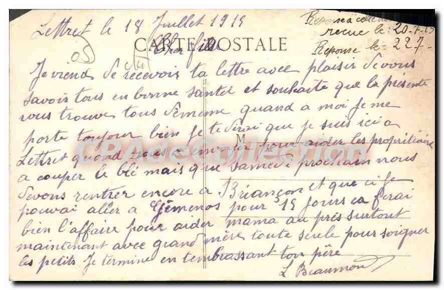 Tallard (602) — Die Esplanade — Die Alpen — Rückseite