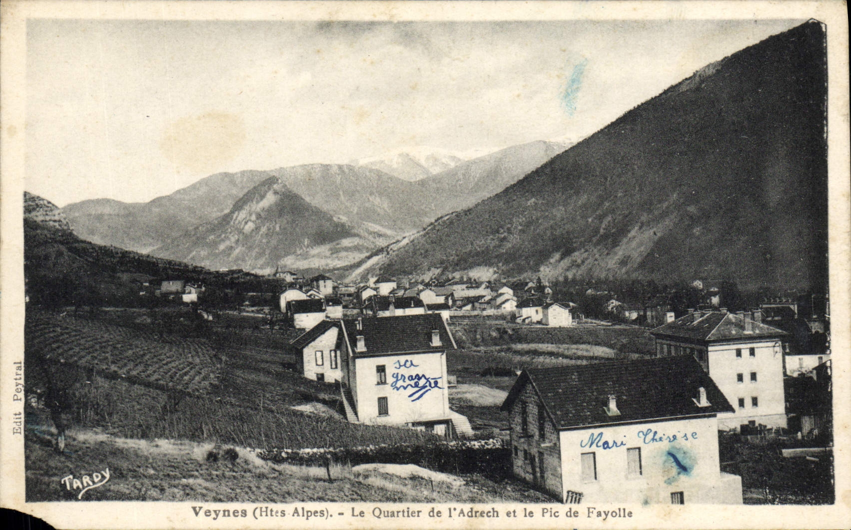 Veynes (Hautes-Alpes) — Le Quartier de l'Adrech et le Pic de Fayolle — Edit Peytral