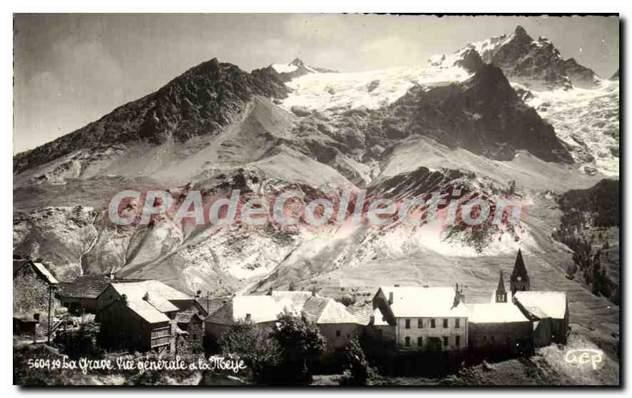 La Grave - Vue générale à la Meye - AEP