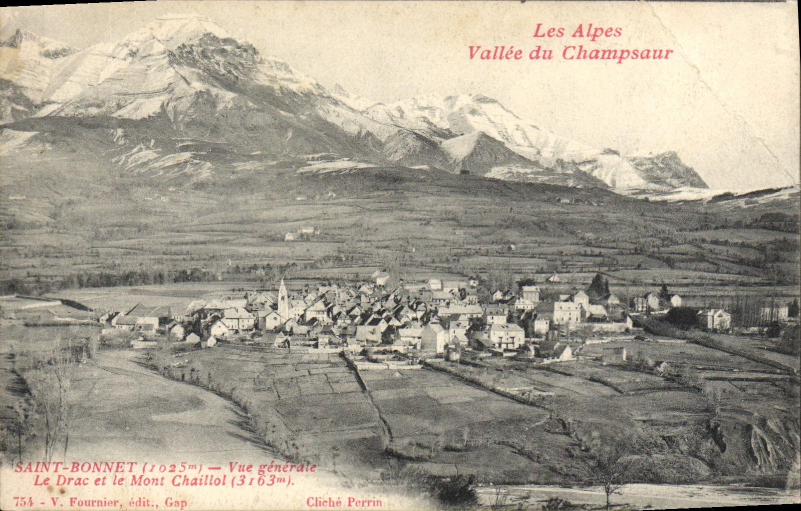 Saint-Bonnet — Vue générale — V. Fournier, Gap, n°754