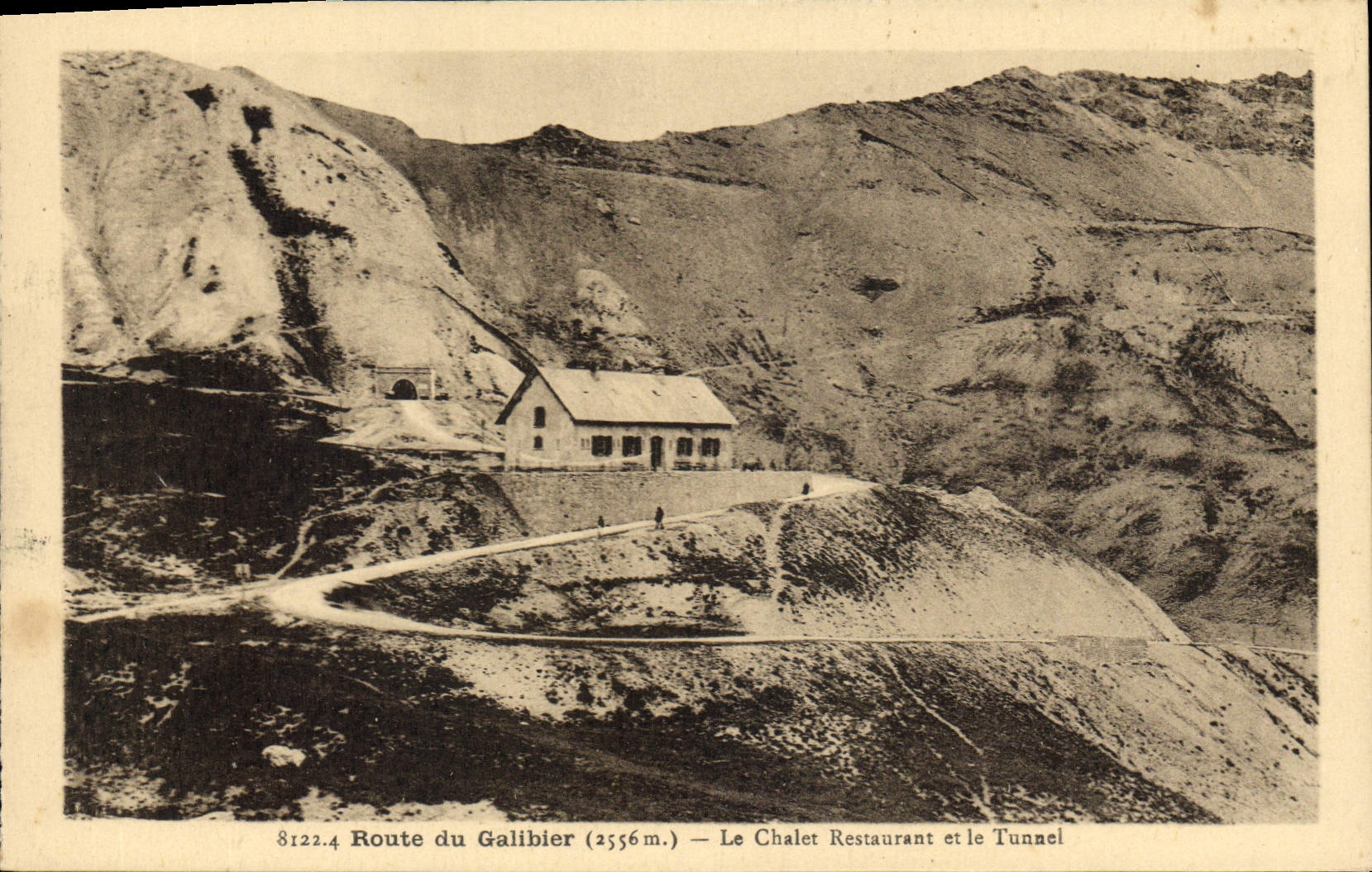 Route du Galibier (2556 m.) — Le Chalet Restaurant et le Tunnel — A. Flourtier, Grenoble