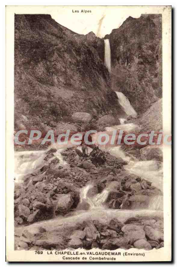 Cascade de CombeFroide — Die Alpen — Vintage Postcard/Antike Ansichtskarte n°769