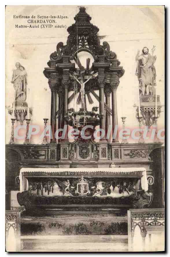 Chardavon — Autel du XVIIe siècle — CPAdeCollection