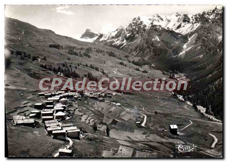 CPA Saint Veran Htes Alpes la Commune la plus haute d'Europe Vue panoramique aerienne Vallee de l'Ai