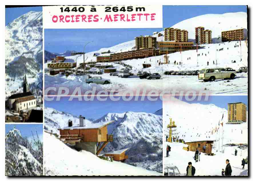 CPA Orcieres Merlette Hautes Alpes Architecte en chef G Dufayard 
