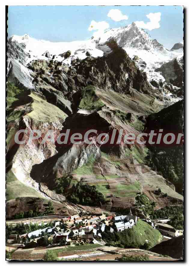 La Grave-en-Oisans — Le village (1.525 m.) et la Meije (3.933 m.) — MELJE-PHOTO