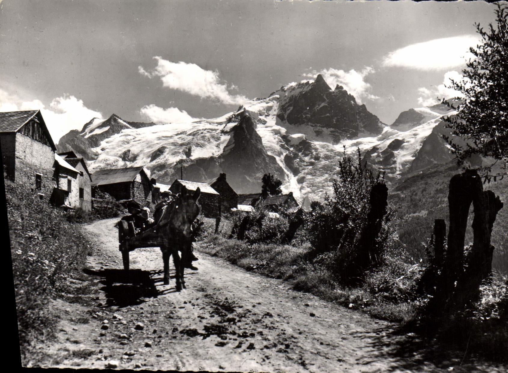 La Grave-en-Oisans — Vue du glacier et du Mont Meije — Photographie française
