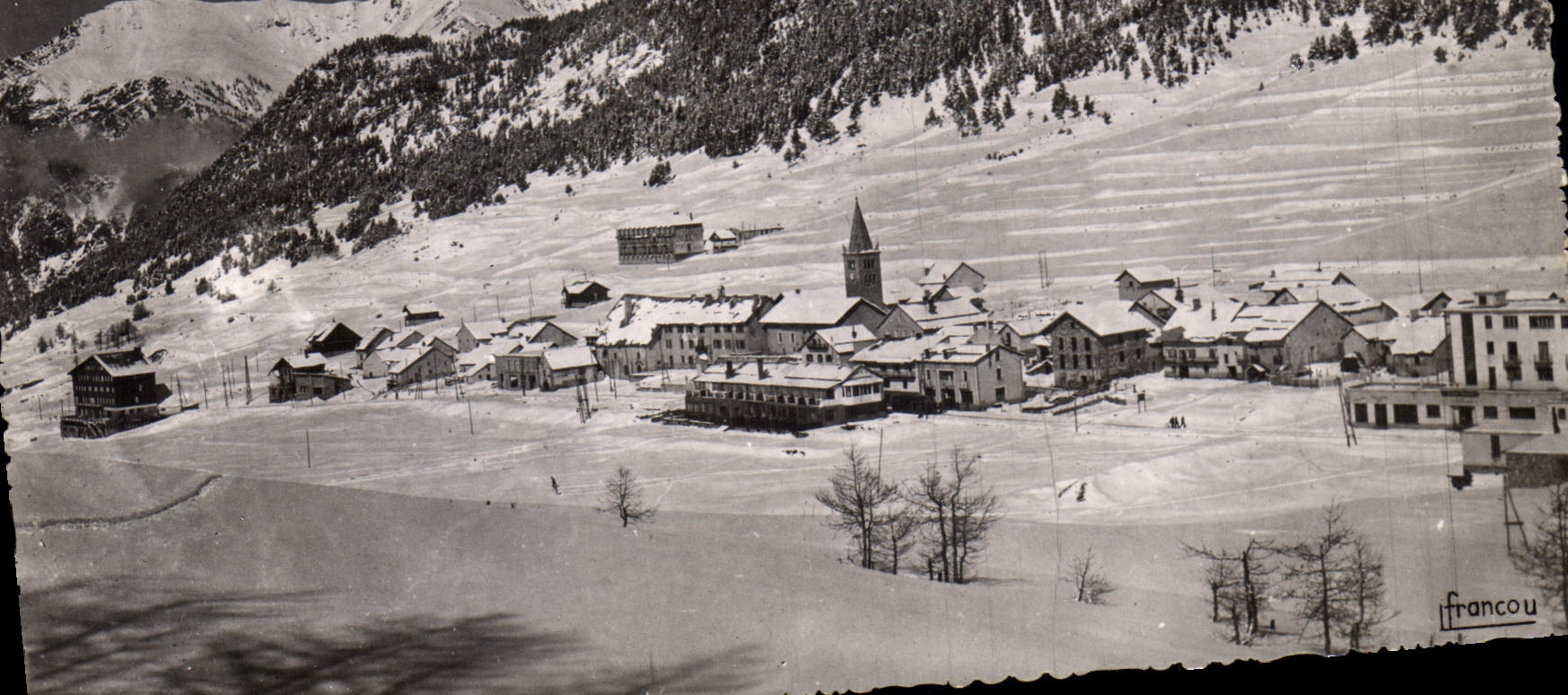 Montgenèvre (1860 m.) — Winterblick — Éditions L. Francou, Nr. 12