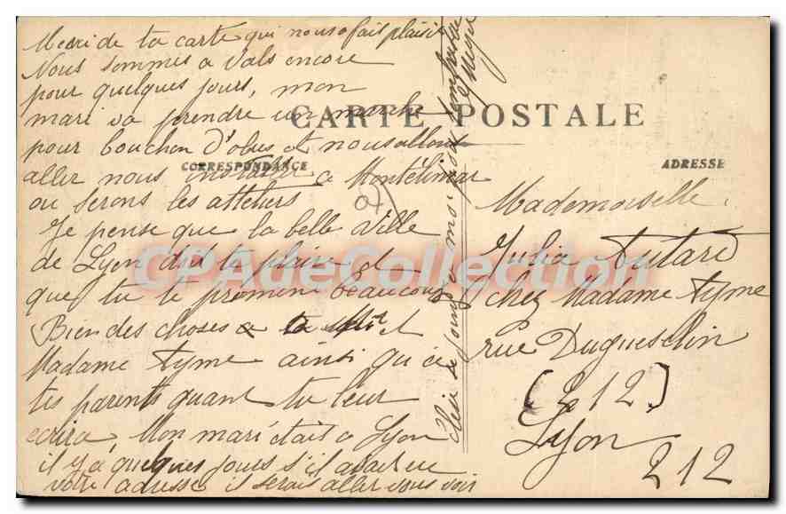 Vals-les-Bains - Parc du Casino — L'Ardèche Pittoresque — B. Artige fils, édit. Aubenas — Verso