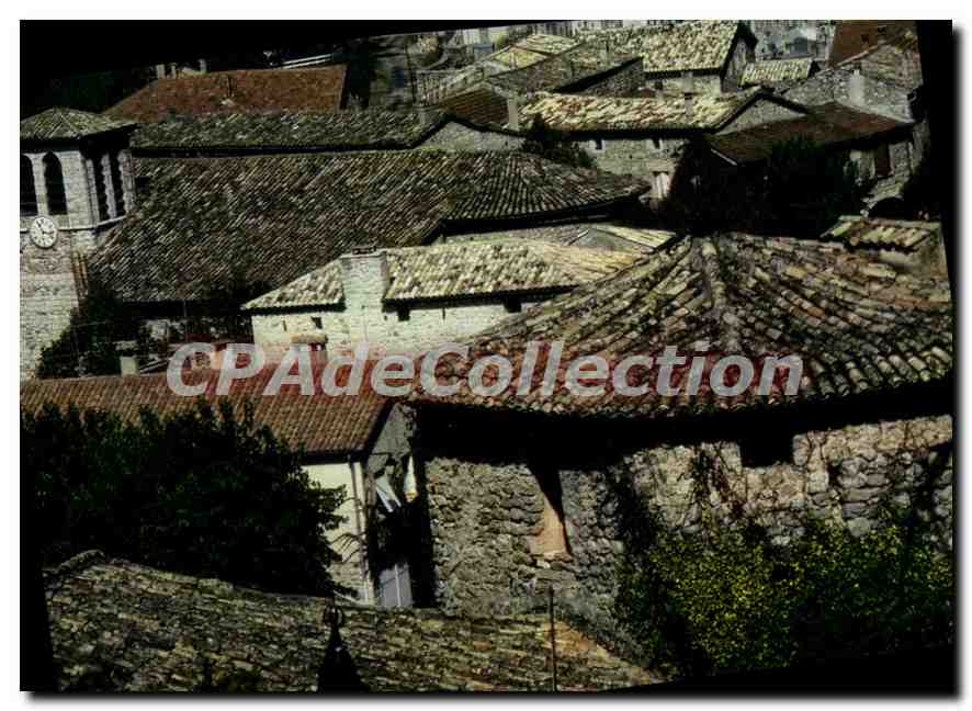 CPA La Vallee moyenne de l'Ardeche Vogue Vieux village typique en Vivarais les toits enchevetres 