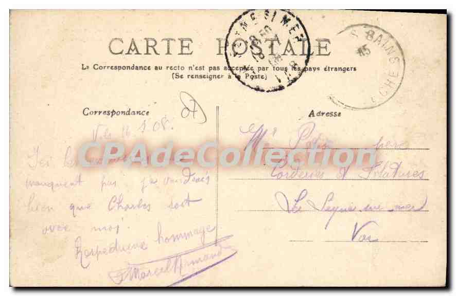 Ardèche — VALS-LES-BAINS — Le Pont de Labégude — Reverso