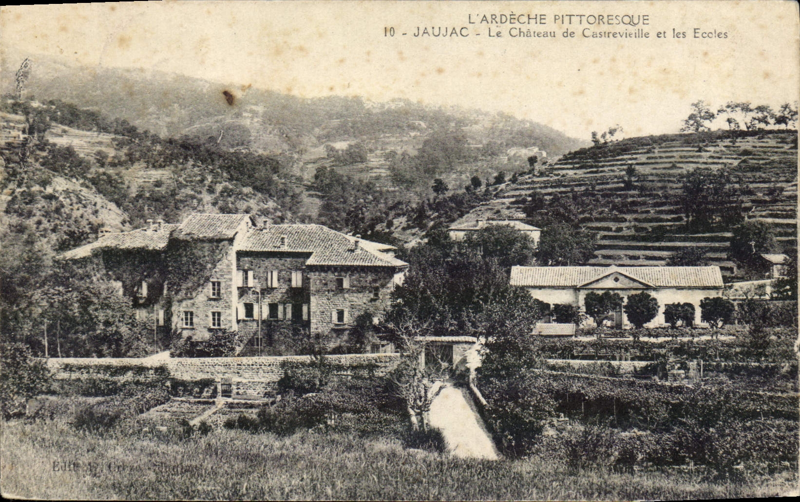 Jaujac - Le Château de Castrevicille et les Eccles — Éditeur Buffet, 37, Chorges, Drôme