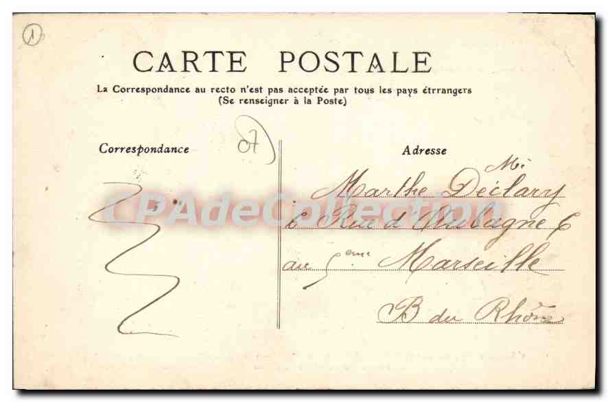 CPA Auberge sanglante de Pereybeille sur la route nationale d'Aubenas au Puy Celebre dans les fastes — Verso