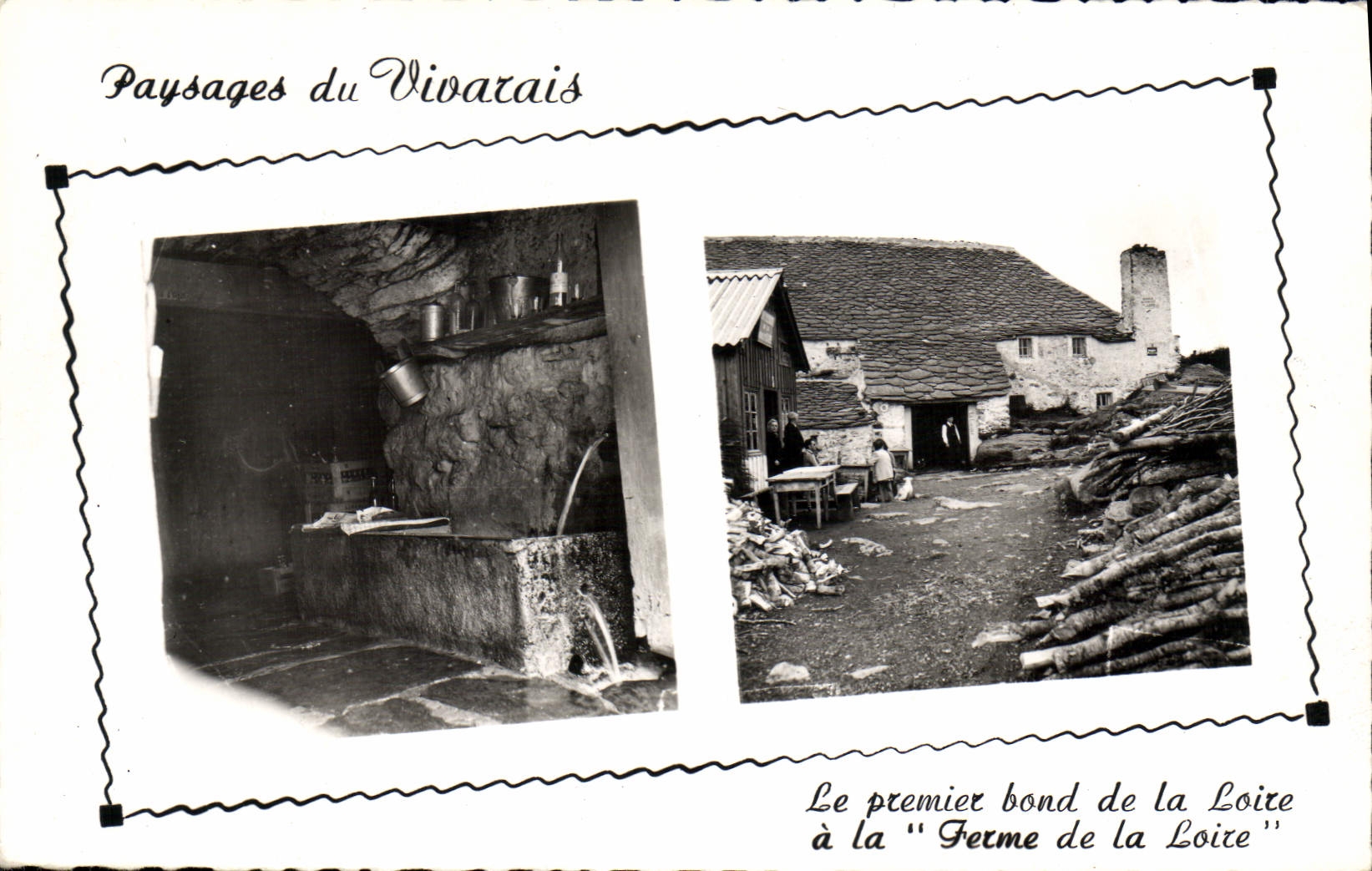 Landschaften des Vivarais — Der erste Sprung der Loire zur "Ferme de la Loire" — Les Éditions de l'Économie, BRON (Rhône)
