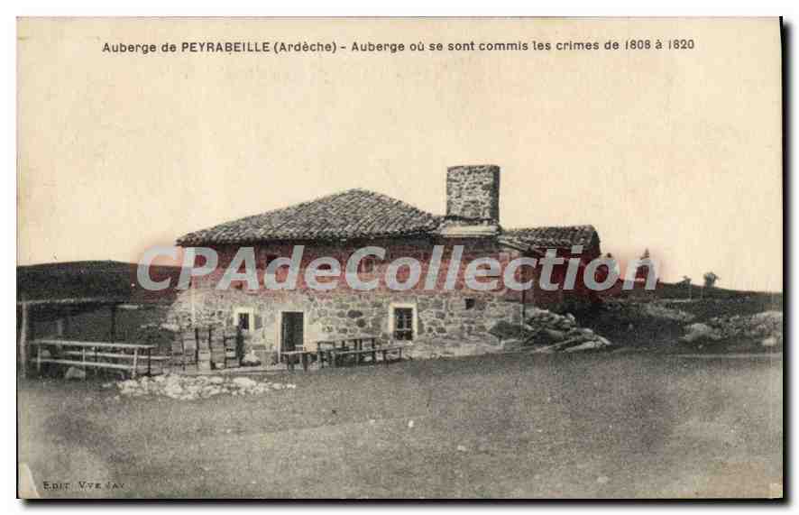 CPA Auberge de Peyrabeille Ardeche Auberge ou se sont commis les crimes de 1808 a 1820 