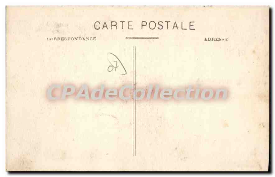 CPA Auberge de Peyrabeille Ardeche Auberge ou se sont commis les crimes de 1808 a 1820  — Verso