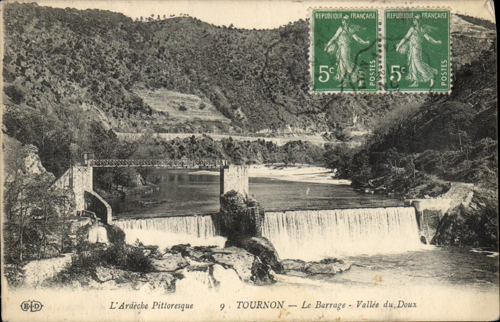 CPA L'Ardeche Pittoresque Tournon le Barrage Vallee du Doux 