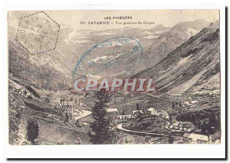 Gavarnie CPA Vue generale du cirque