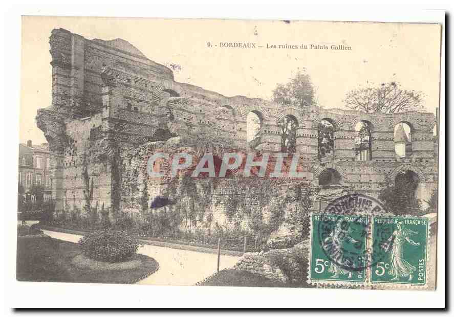 Bordeaux CPA les ruines du palais Gallien (rome antiquite)