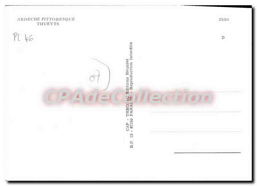 Thueyts — Haute Vallée de l'Ardeche — CPAdeCollection — Reverso