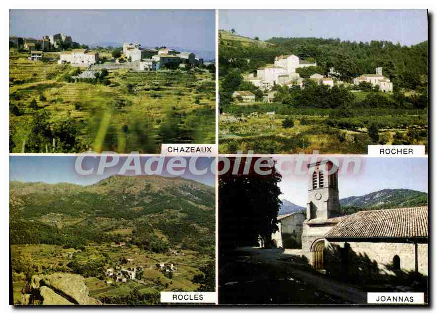 Chazeaux - Rocher - Rocles - Joannas — Villages aux environs de Largentière — Éditions Larrieu