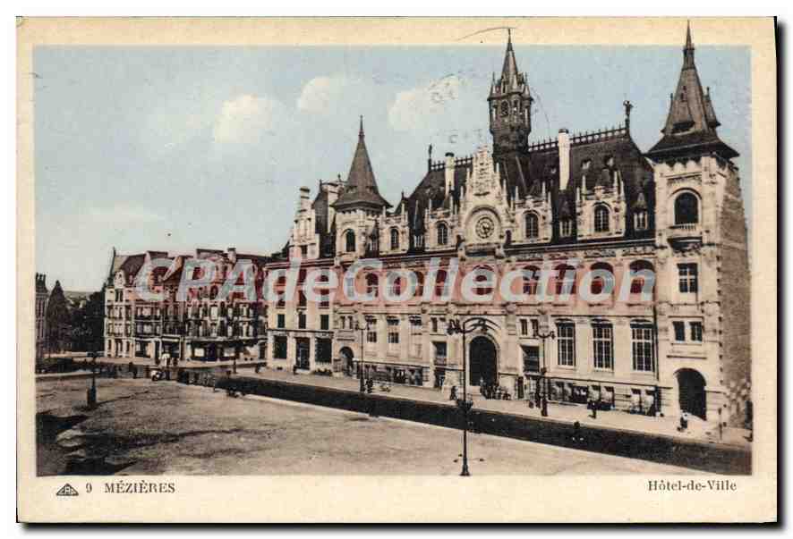 Mézières — Hôtel-de-Ville — C. des Arts Photomécanique, Paris