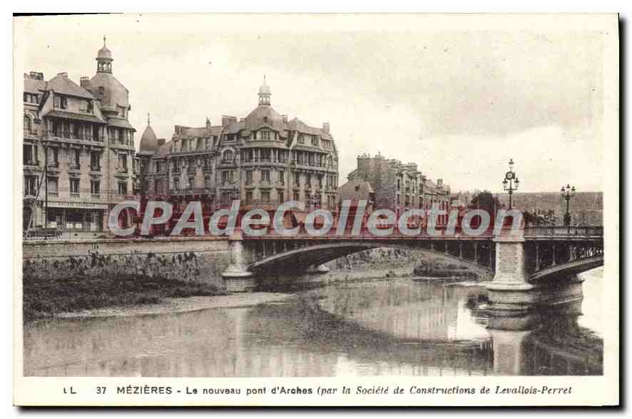 Mézières - Le nouveau pont d'Arohes (par la Société de Constructions de Levalllois-Perret)