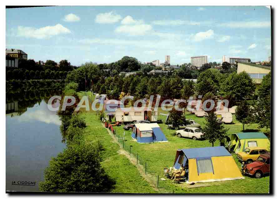 Camping au bord de la Meuse — Charleville-Mézières (Ardennes) — Éditions 'La Cigogne' n° 08.105.84