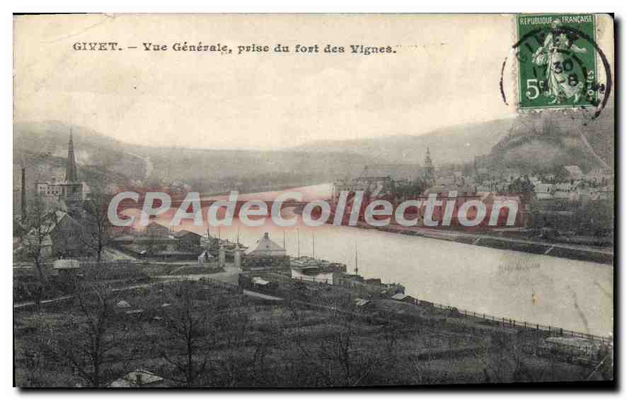 CPA Givet  Vue Generale prise du fort des Vignes 
