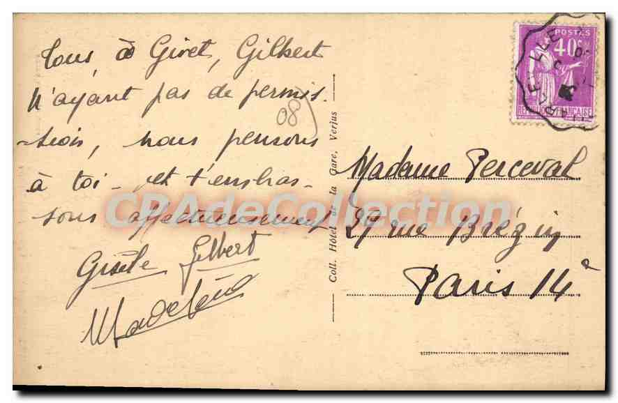 CPA Givet  Ardennes Eglise Saint Hilaire  — Rückseite