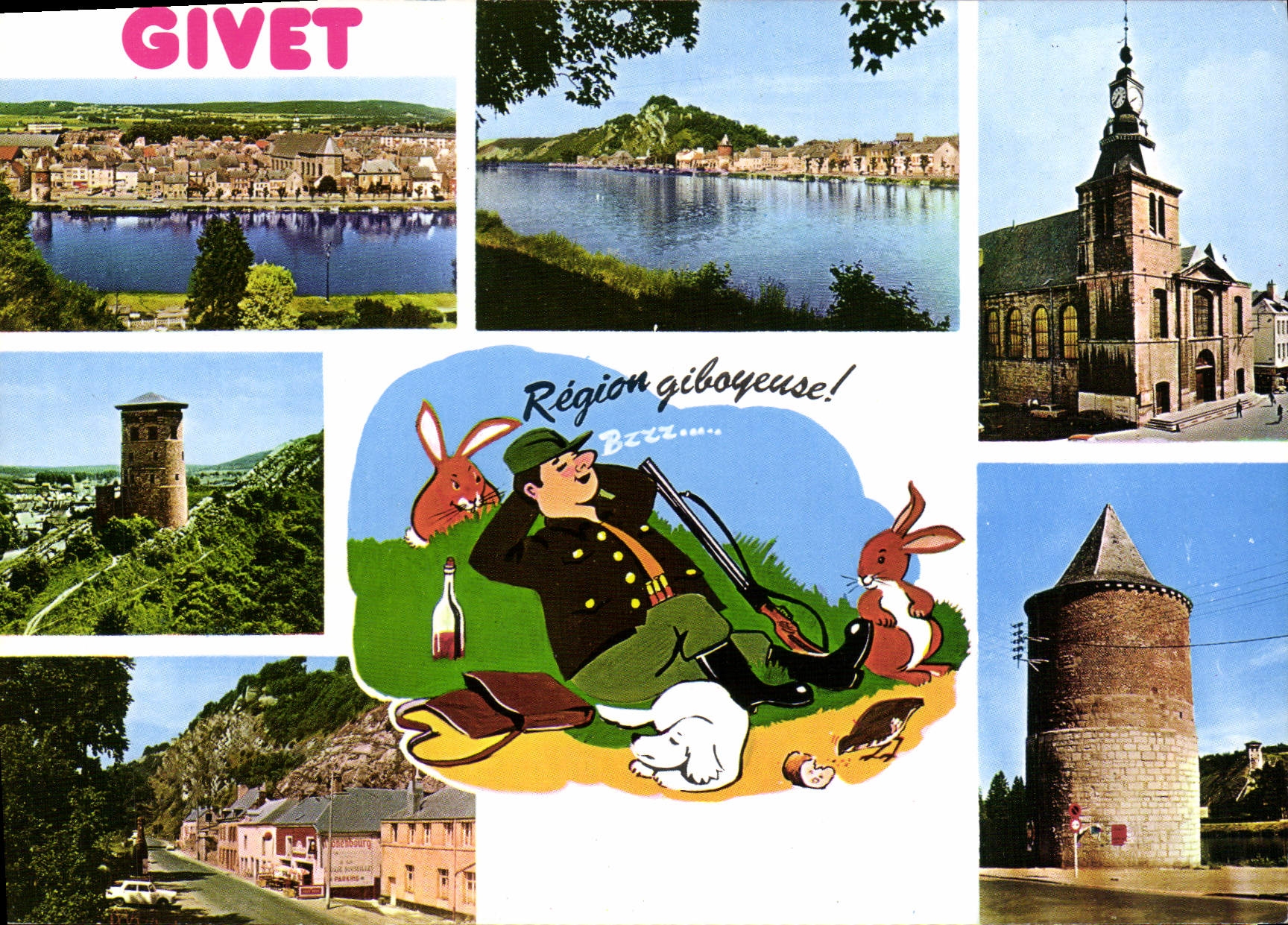 CPA Givet  Ardennes Vue generale Quai des Fours 