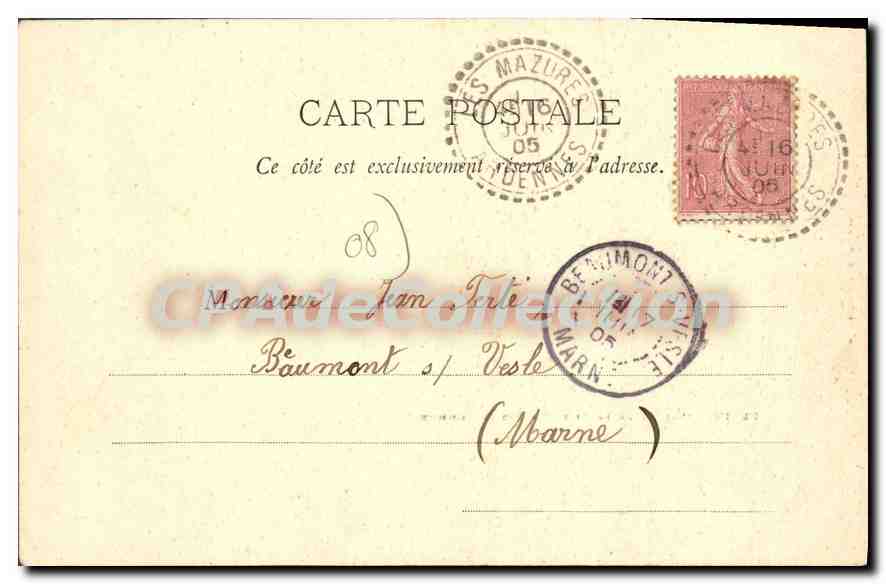 CPA Revin Vallee de la Pile La Petite Commune  — Rückseite