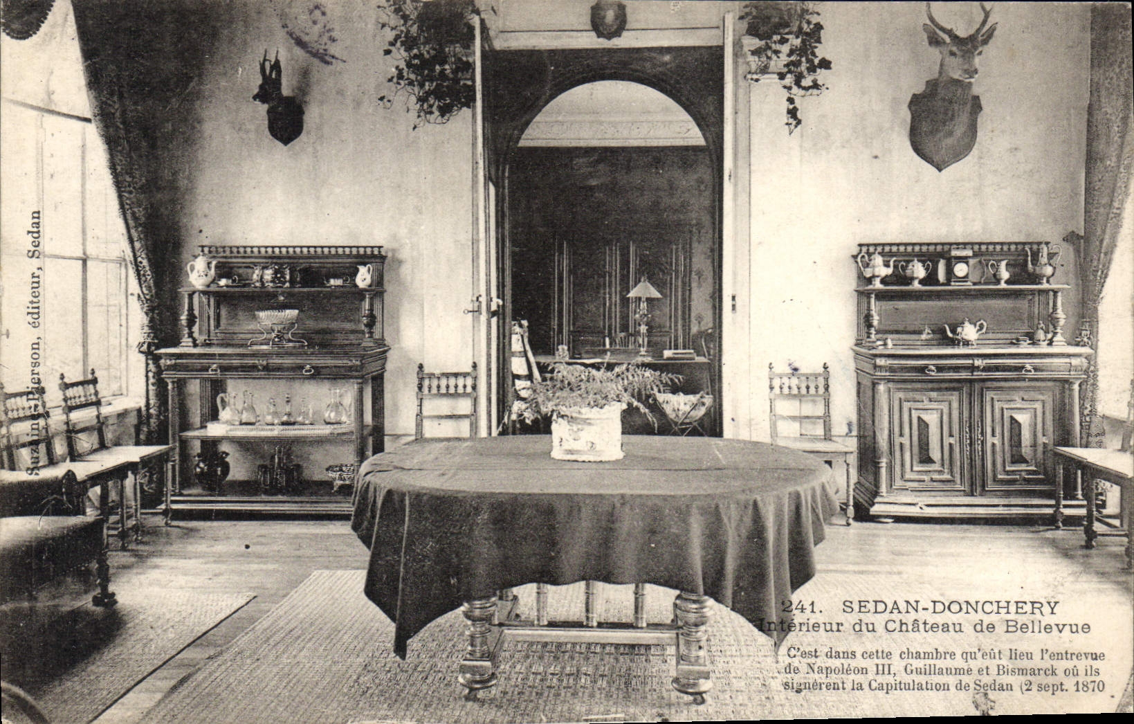 Sedan-Donchery — Intérieur du Château de Bellevue — éditeur Stein-Pierson, n°241