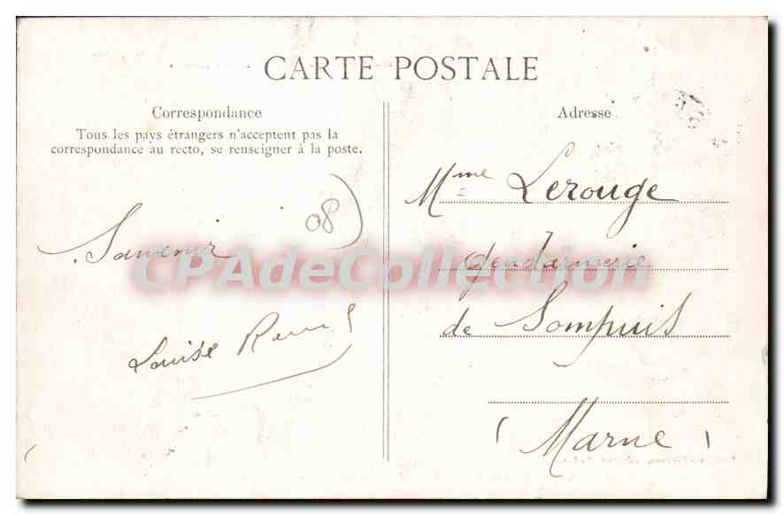 Sedan-Donchery — Château de la Croix Piot — éditeur Suzaine-Pierson, Sedan, n° 97 — Rückseite