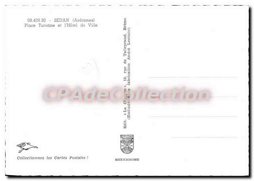 Sedan - Place Turenne et l'Hôtel de Ville — Éditeur IRIS — Reverso