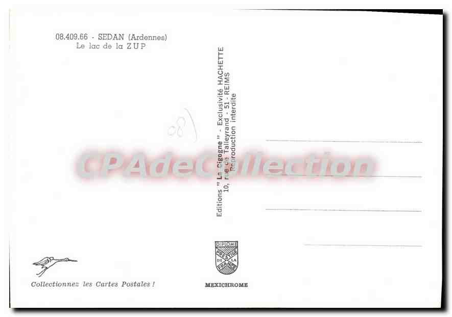 Lac de la ZUP — Sedan (Ardennes) — Éditions Diplôme — Rückseite