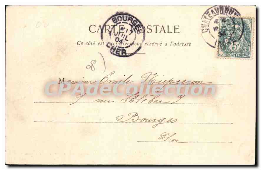 Château de Montvillers — Cour d'Honneur, Bazeilles — Suzaine Pierson, éditeur Sedan, n°85 — Rückseite