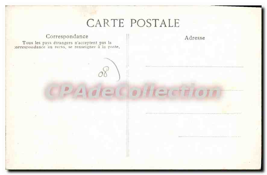 CPA Bazeilles Chateau d'Orival  — Rückseite