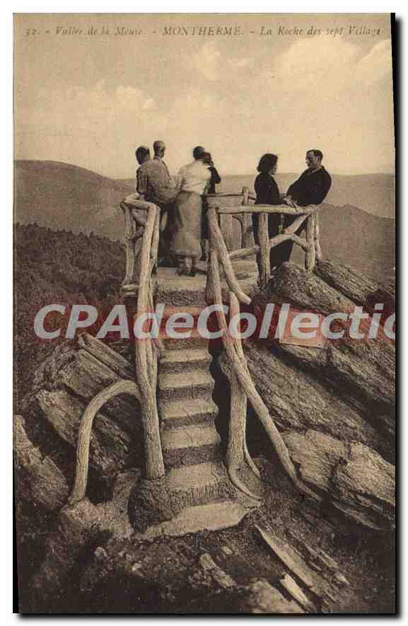 CPA Vallee de la Meuse Montherme La Roche des sept Village 