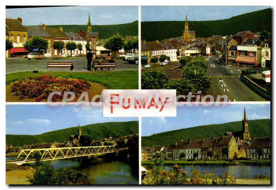 Fumay — Vue panoramique — Editions LA CIGOGNE, Reims