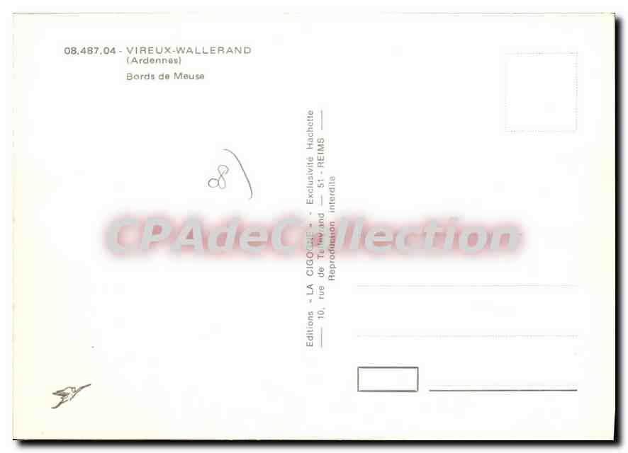 Vireux-Wallerand — Bords de Meuse — Éditions LA CIGOGNE — Rückseite