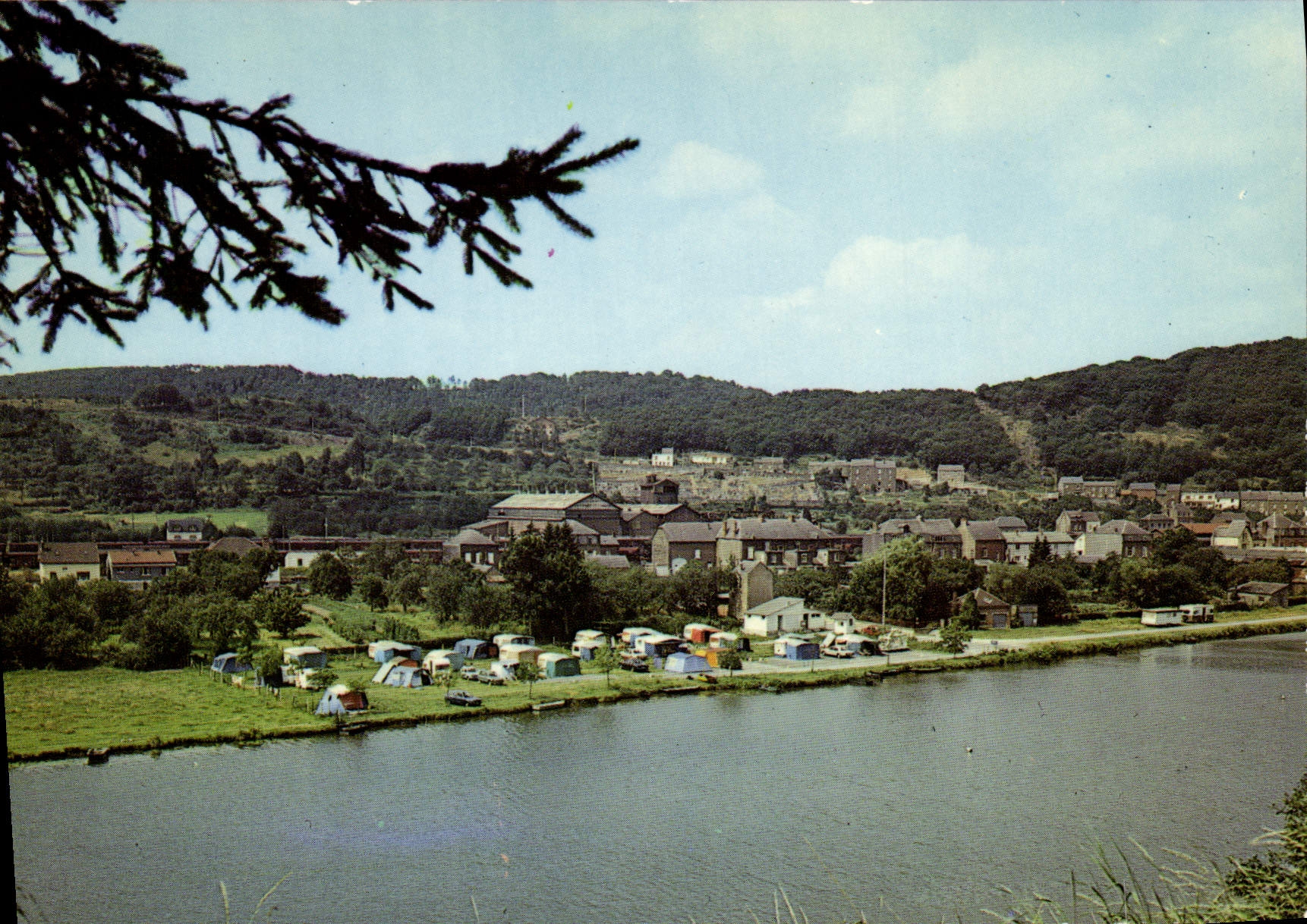 Vireux-Molhain — Vue générale avec terrain de camping — Éditions 'La Cigogne' NANCY