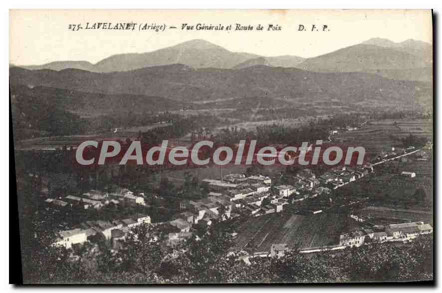 CPA Lavelanet Ariege Vue Generale et Route de Foix 